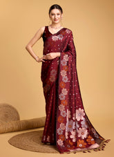 Wonderful Saree in Maroon Colour